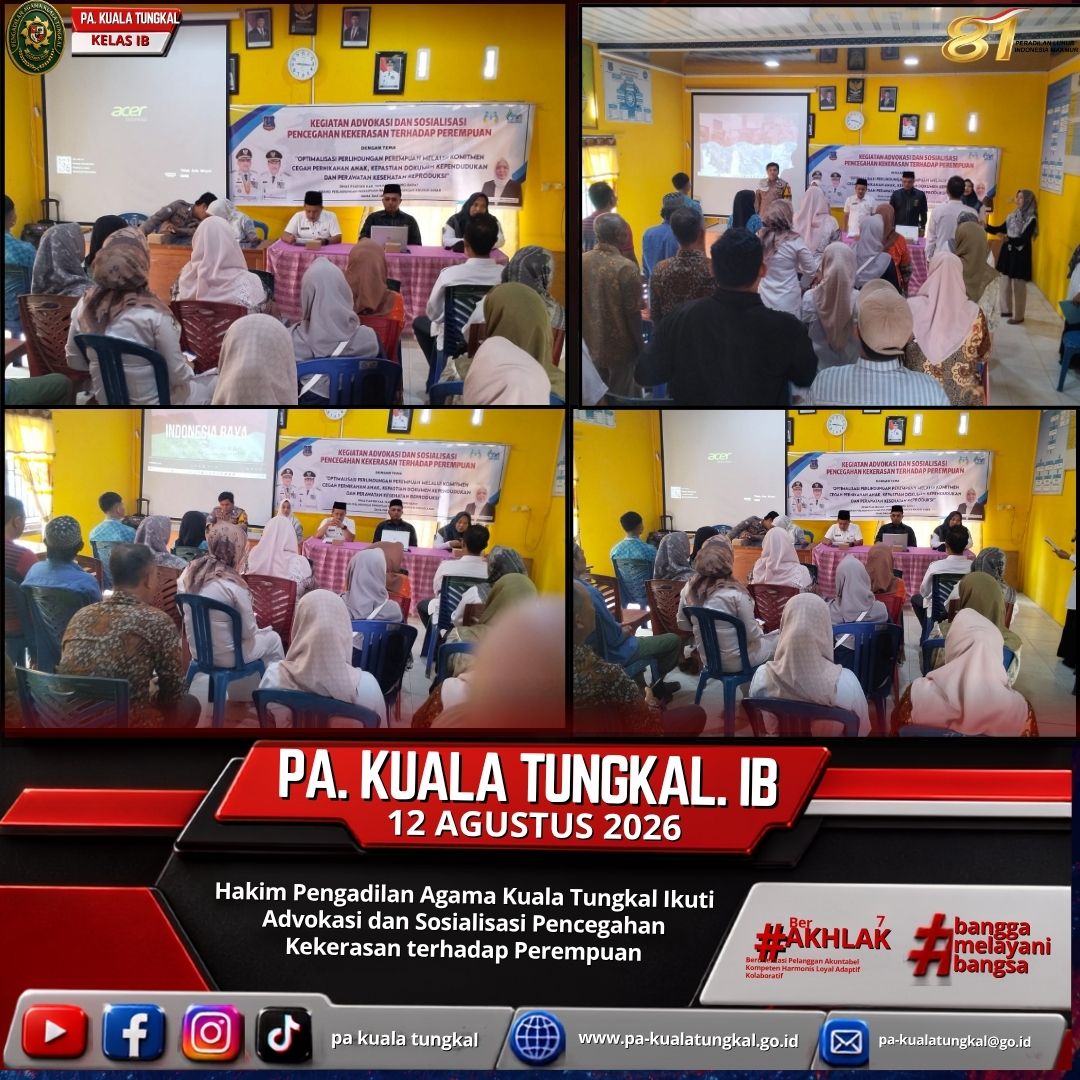 Hakim Ikuti Sosialisasi Pencegahan Kekerasan Perempuan